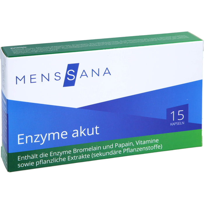 MensSana Enzyme akut Kapseln, 15 St. Kapseln