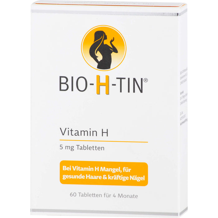 BIO-H-TIN Vitamin H Tabletten 5 mg für 4 Monate, 60 pcs. Tablets