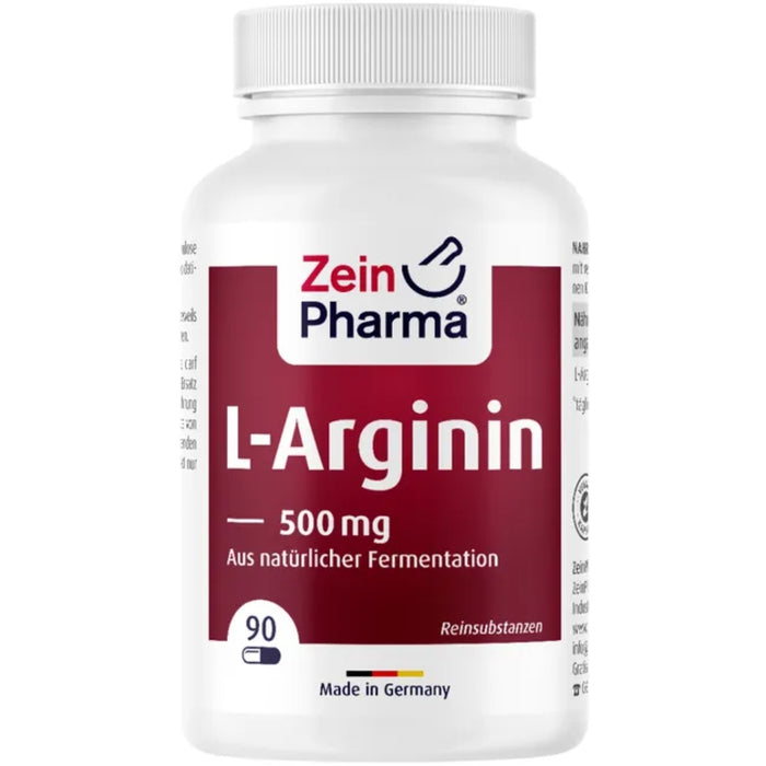 ZeinPharma L-Arginin 500 mg Kapseln, 90 St. Kapseln