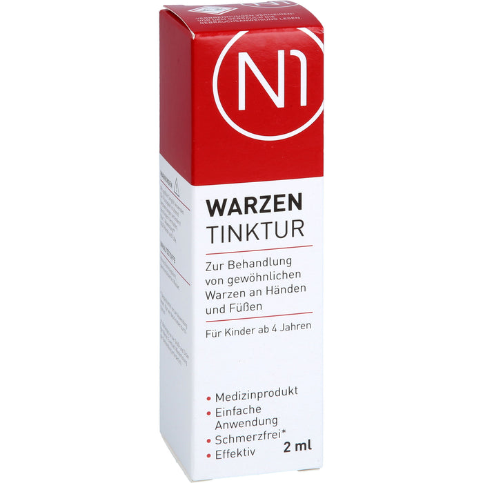 N1 Warzen Tinktur für Hände und Füße für Kinder ab 4 Jahren, 2 ml Lösung