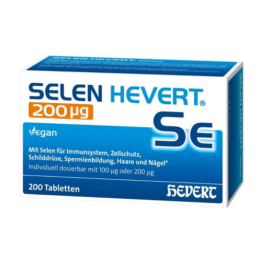 Selen Hevert 200 µg Tabletten, 200 St. Tabletten
