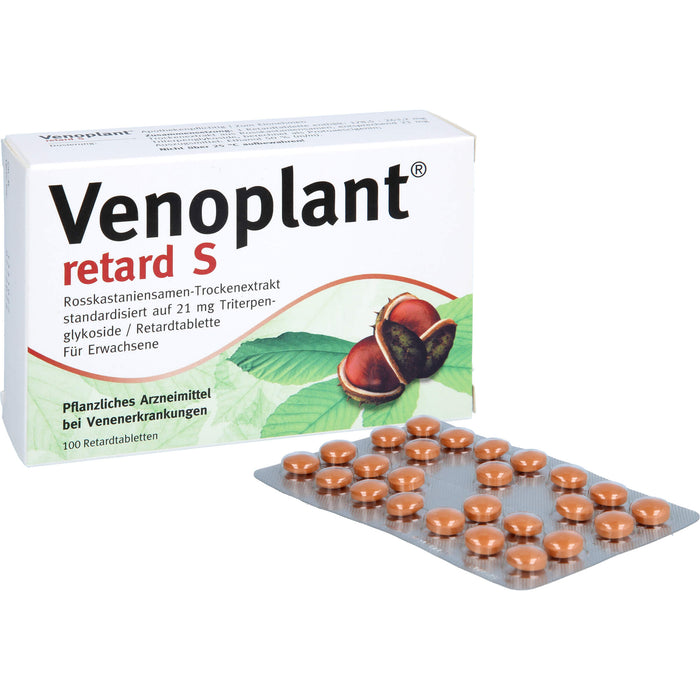 Venoplant retard S Tabletten bei Schmerzen und Schweregefühl in den Beinen, 100 St. Tabletten