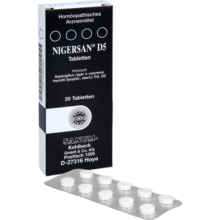 SANUM-KEHLBECK Nigersan D5 Tabletten, 20 St. Tabletten