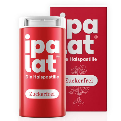 ipalat Die Halspastille Zuckerfrei: Naturkraft bewährt bei Heiserkeit & Hustenreiz, 40 St. Pastillen