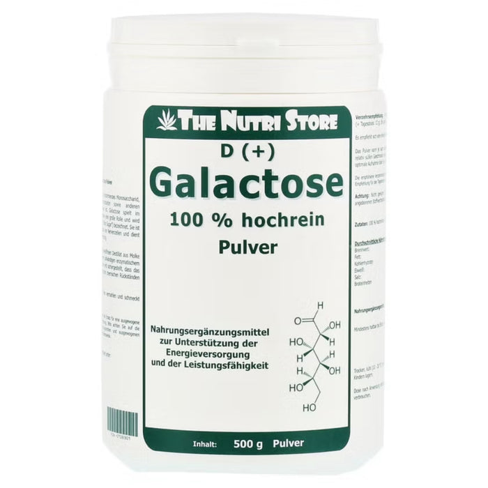 The Nutri Store D-Galactose 100 % hochrein Pulver, 500 g Pulver