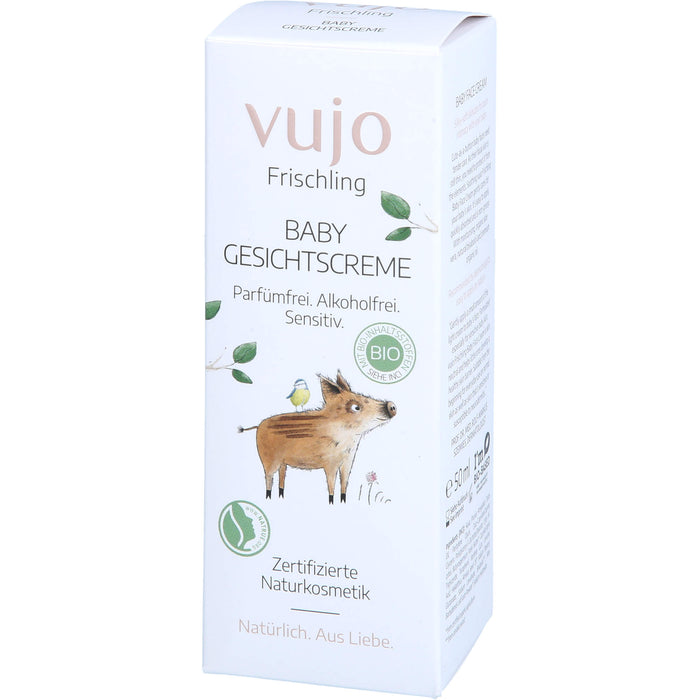 vujo Frischling Baby Gesichtscreme, 50 ml Creme