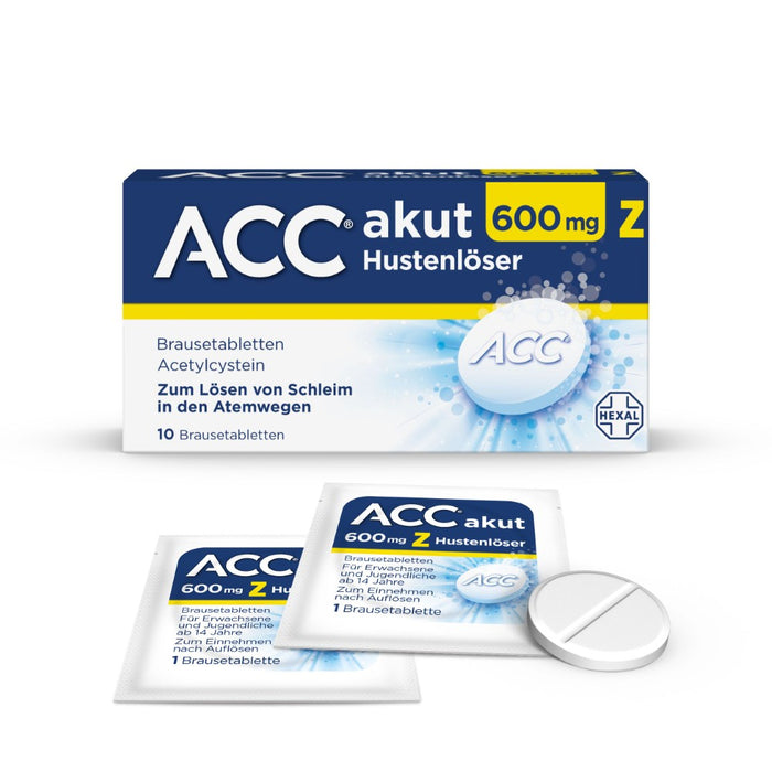 ACC akut 600 mg Z Hustenlöser Brausetabletten, 10 St. Tabletten