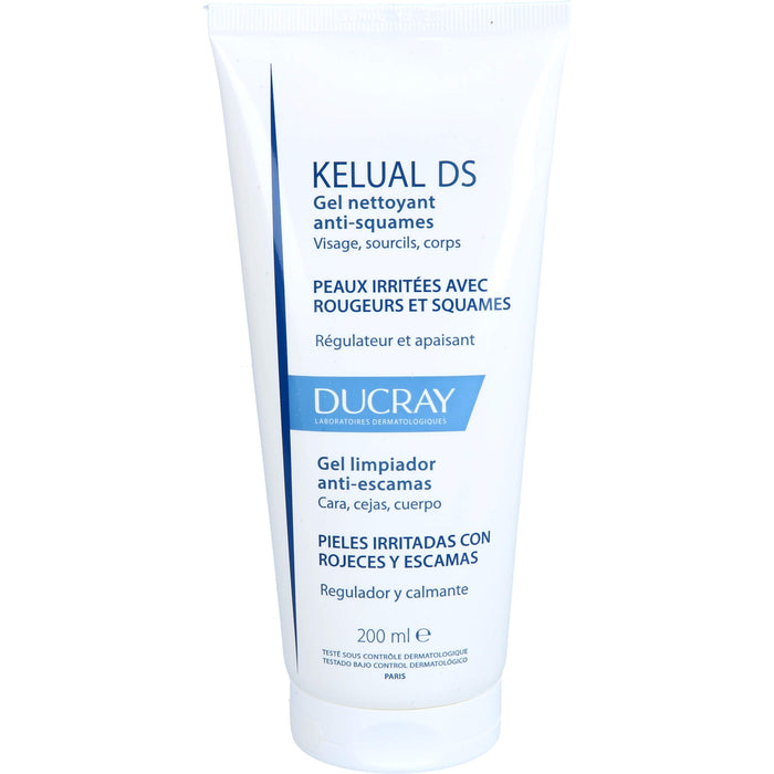 DUCRAY KELUAL DS Anti-Schuppen Reinigungsgel hautschonend und beruhigend, 200 ml Gel