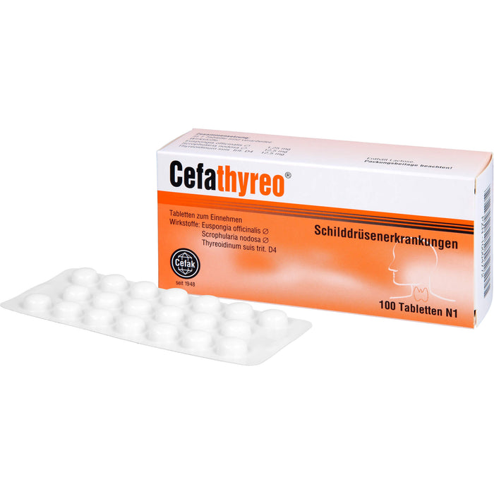 Cefathyreo Tabletten bei Schilddrüsenerkrankungen, 100 St. Tabletten