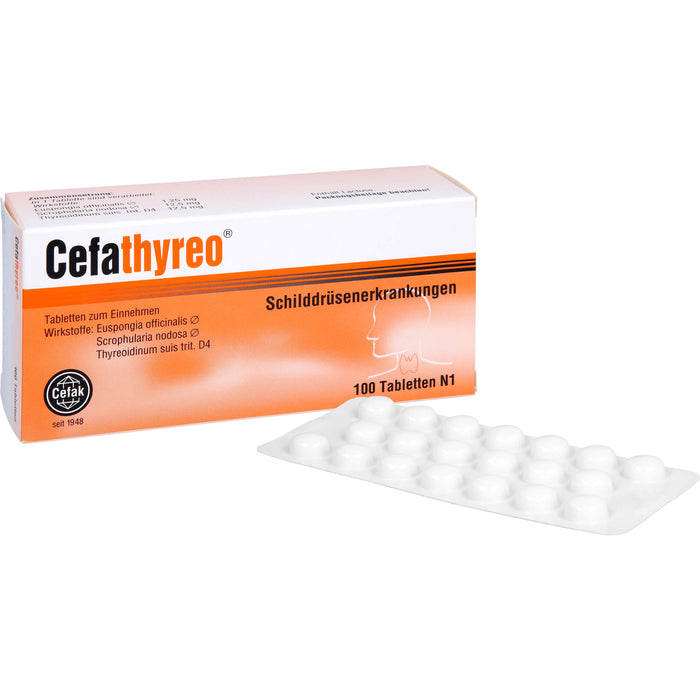 Cefathyreo Tabletten bei Schilddrüsenerkrankungen, 100 St. Tabletten