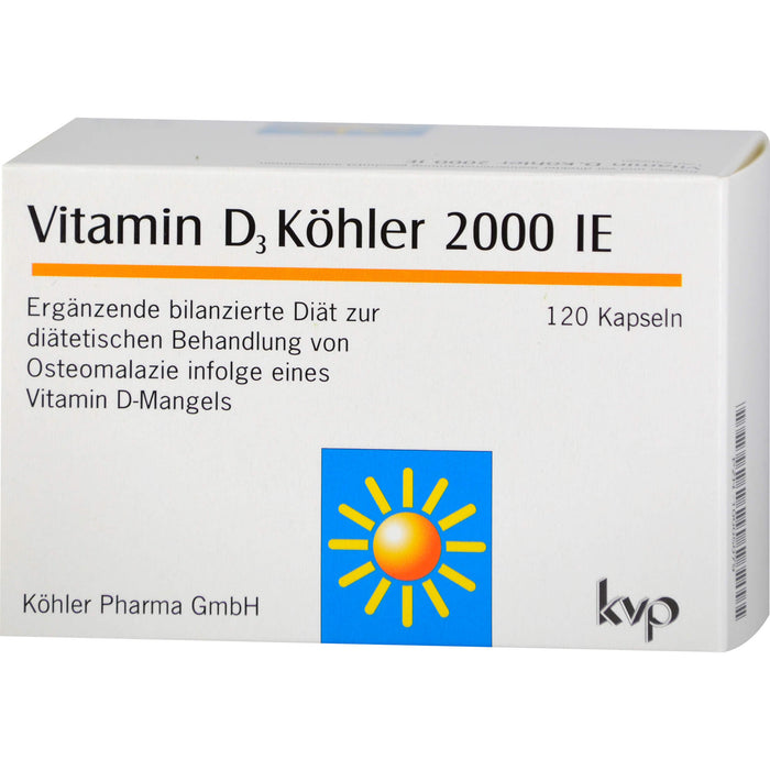 Vitamin D3 Köhler 2000 IE Kapseln, 120 St. Kapseln