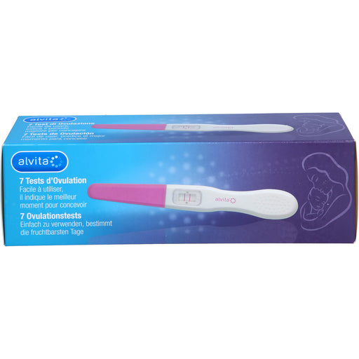 Alvita 7 Ovulationstests zeigt ihnen die zwei fruchtbarsten Tage an, 7 St. Test