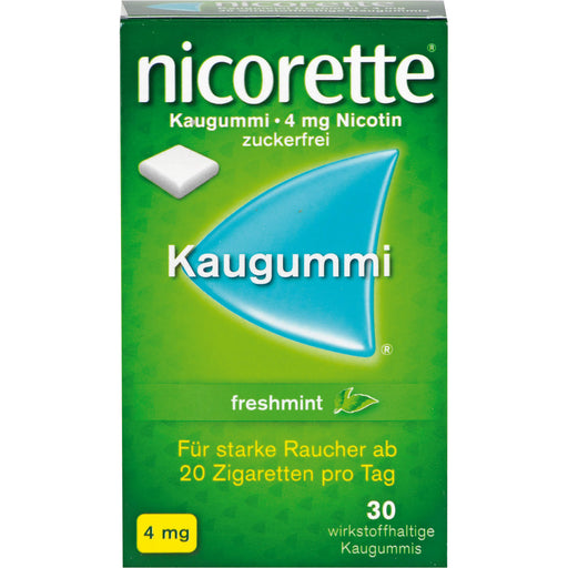Nicorette Kaugummi 4 mg freshmint Gerke, 30 St. Kaugummi