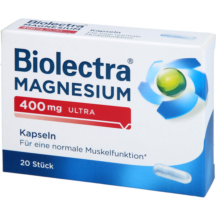 Biolectra Magnesium 400 mg ultra Kapseln, 20 St. Kapseln