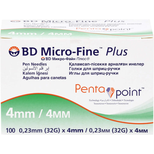 BD Micro-Fine Plus Pen Nadeln 0,23 x 4 mm, 100 St. Packung