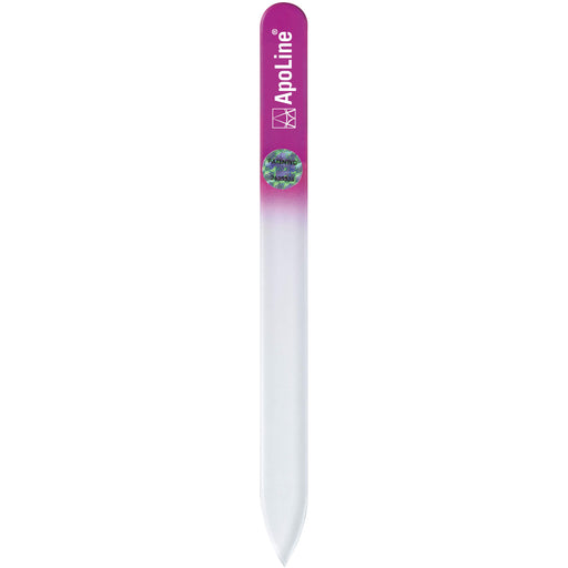 ApoLine Nagelfeile aus Glas pink 14 cm, 1 St. Feile