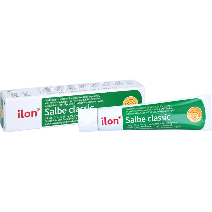 ilon Salbe classic bei leichten eitrigen Entzündungen der Haut, 25 g Salbe