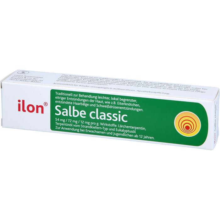 ilon Salbe classic bei leichten eitrigen Entzündungen der Haut, 25 g Salbe