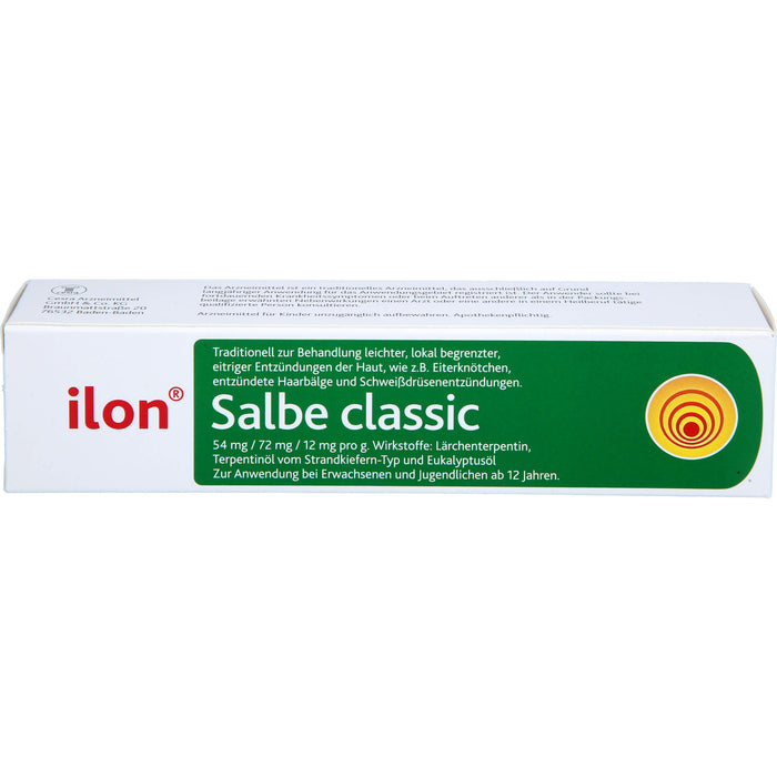 ilon Salbe classic bei leichten eitrigen Entzündungen der Haut, 50 g Salbe