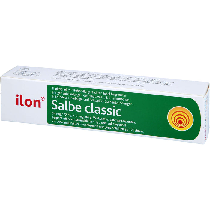 ilon Salbe classic bei leichten eitrigen Entzündungen der Haut, 50 g Salbe