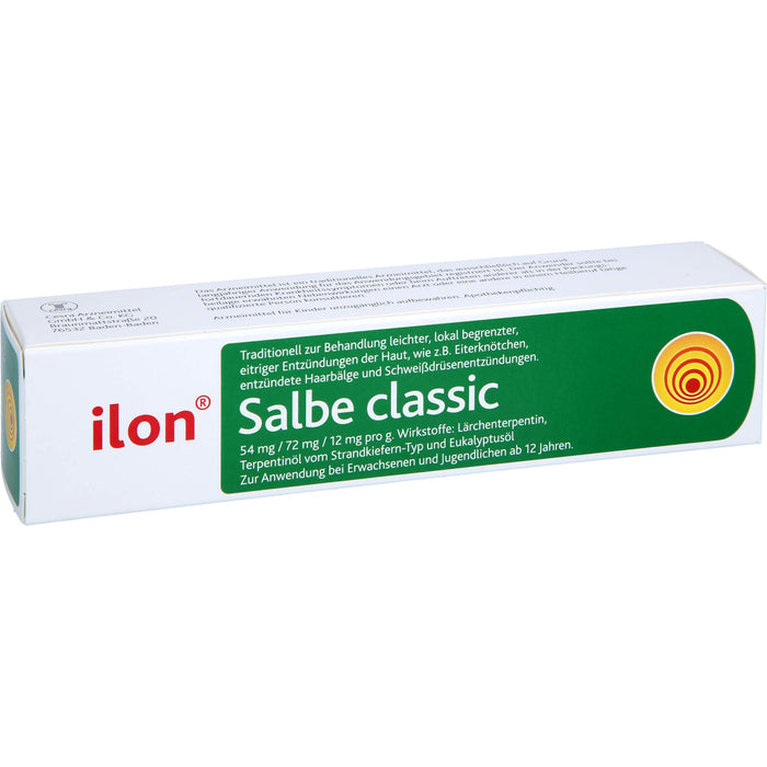 ilon Salbe classic bei leichten eitrigen Entzündungen der Haut, 50 g Salbe
