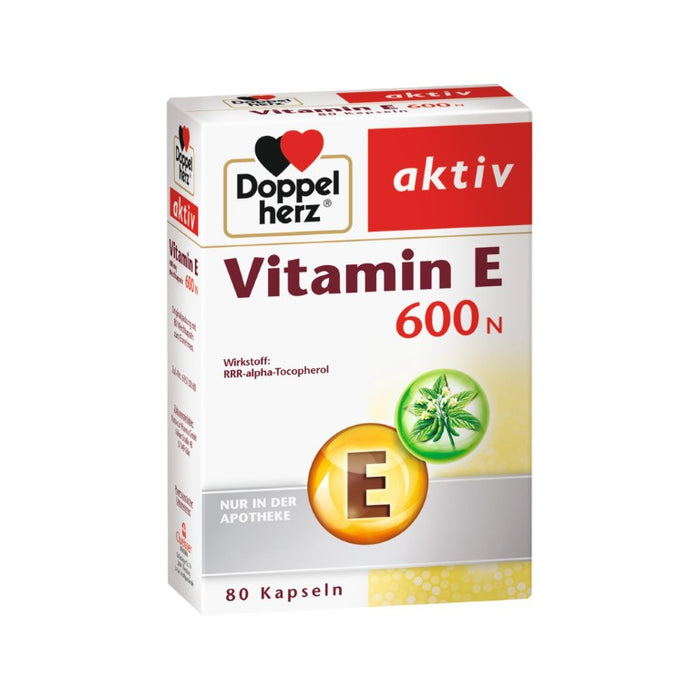 Doppelherz Vitamin E 600 N, 80 St. Kapseln