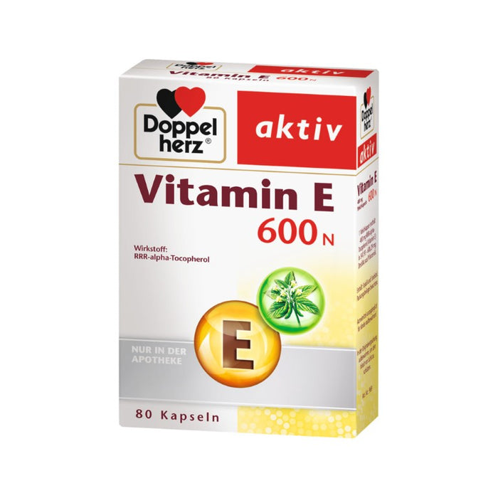 Doppelherz Vitamin E 600 N, 80 St. Kapseln