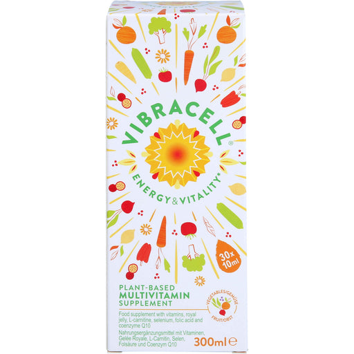 Vibracell Energy & Vitality Multivitamin Lösung für mehr Vitalität, Energie und Lebensfreude, 300 ml Lösung