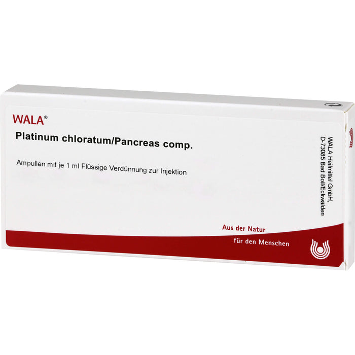 Platinum chloratum/Pancreas comp. Wala Ampullen, 10 St. Ampullen