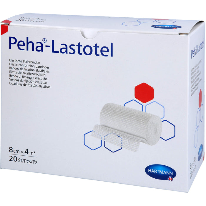 HARTMANN Peha-Lastotel elastische Fixierbinde 8 cm x 4 m, 20 St. Packung