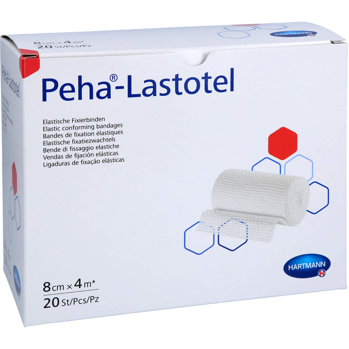 HARTMANN Peha-Lastotel elastische Fixierbinde 8 cm x 4 m, 20 St. Packung