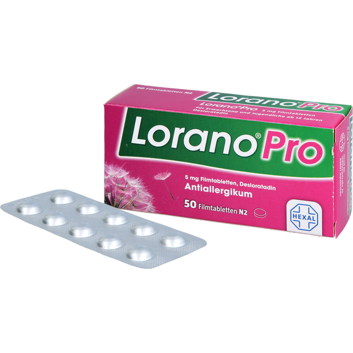 Lorano Pro Filmtabletten Antiallergikum, 50 St. Tabletten