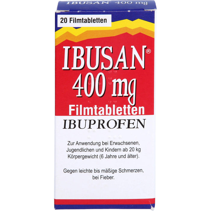 Ibusan 400 mg Filmtabletten bei Schmerzen und Fieber, 20 St. Tabletten
