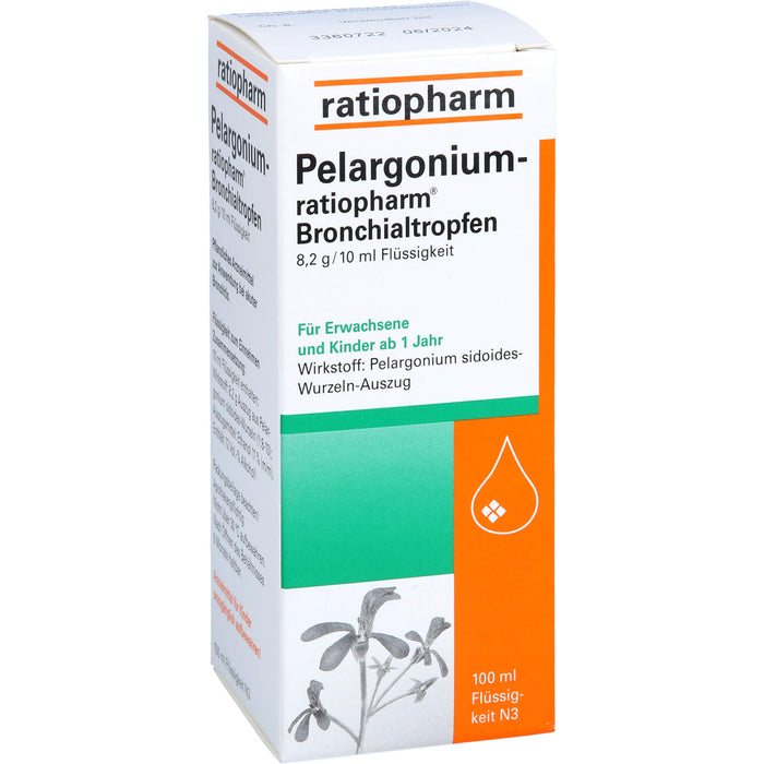 Pelargonium-ratiopharm  Bronchialtropfen, 100 ml Lösung