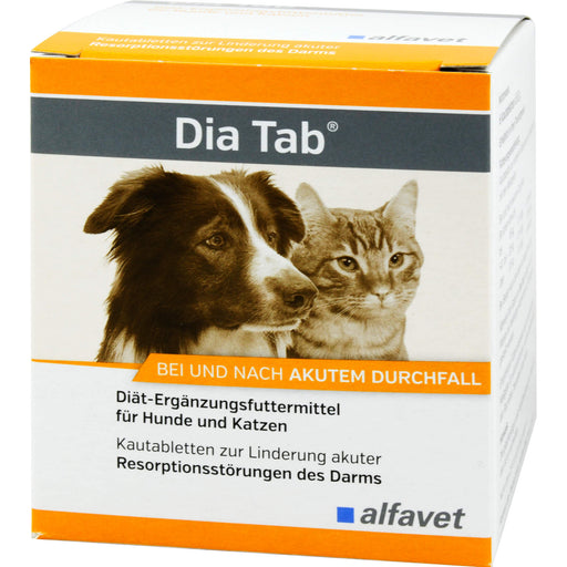 Dia Tab Vet Kautabletten zur Linderung akuter Resorptionsstörungen des Darms, 33 g Tabletten