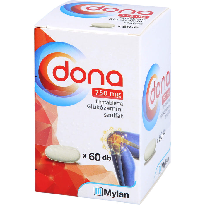 Dona 750 mg kohlpharma Filmtabletten bei leichter bis mittelstarker Arthrose des Kniegelenks, 60 St. Tabletten