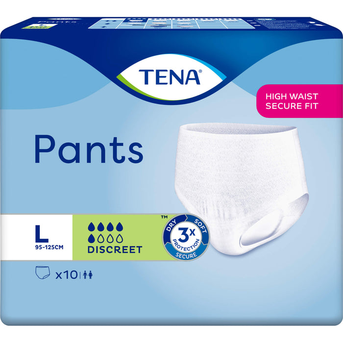 TENA Pants Discreet L bei Inkontinenz, 4X10 St