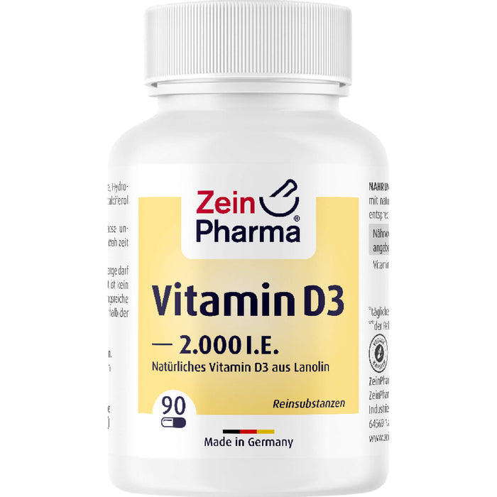 ZeinPharma Vitamin D3 2000 I.E. Kapseln, 90 St. Kapseln