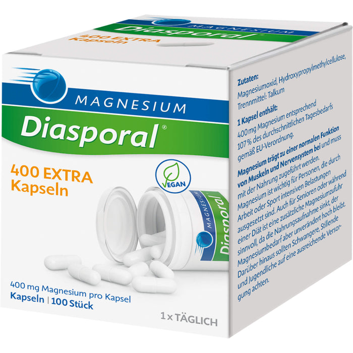 Magnesium Diasporal 400 extra Kapseln, 100 St. Kapseln