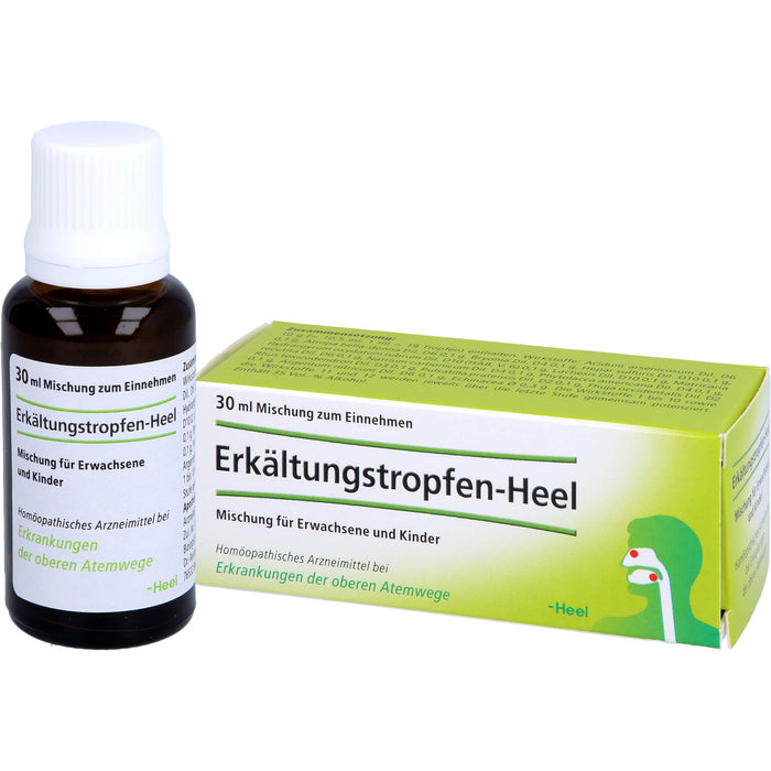 Heel Erkältungstropfen Mischung bei Erkrankungen der oberen Atemwege, 30 ml Lösung