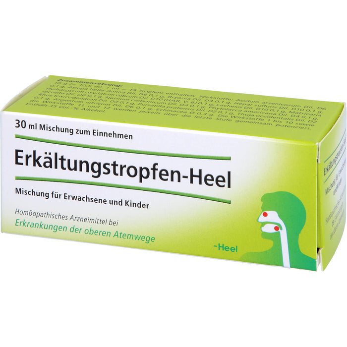 Heel Erkältungstropfen Mischung bei Erkrankungen der oberen Atemwege, 30 ml Lösung
