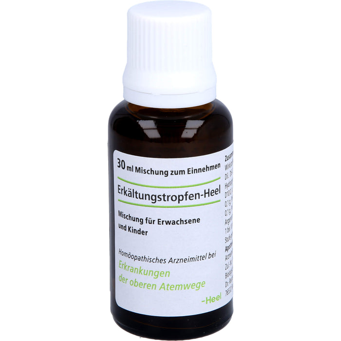 Heel Erkältungstropfen Mischung bei Erkrankungen der oberen Atemwege, 30 ml Lösung