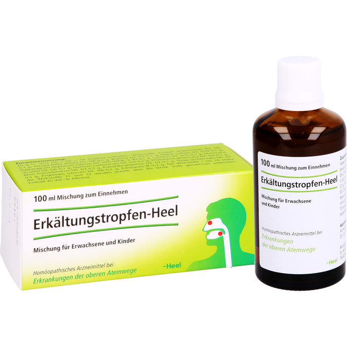 Heel Erkältungstropfen bei Erkrankungen der oberen Atemwege, 100 ml Lösung