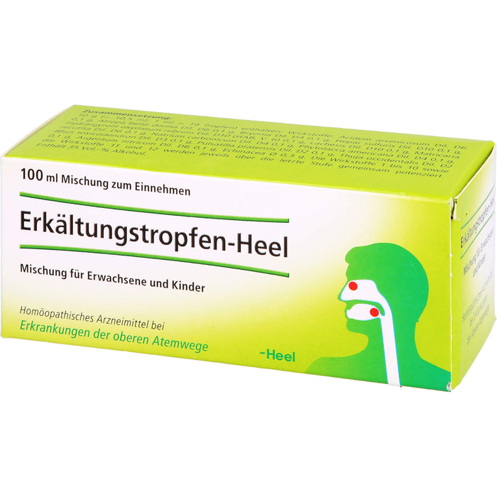 Heel Erkältungstropfen bei Erkrankungen der oberen Atemwege, 100 ml Lösung