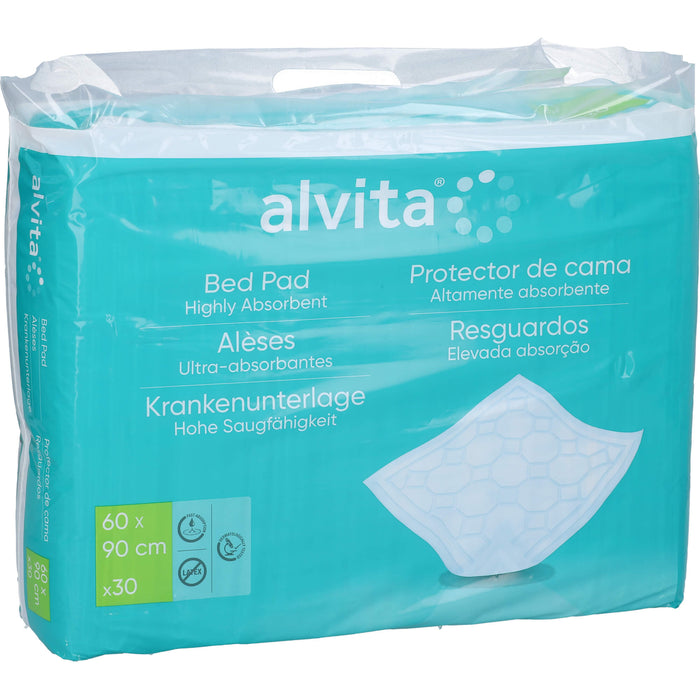 Alvita Krankenunterlage 60 x 90 cm mit hoher Saugfähigkeit, 30 St. Unterlagen