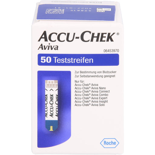 ACCU-CHEK Aviva Teststreifen zur Blutzuckerbestimmung, 50 St. Teststreifen