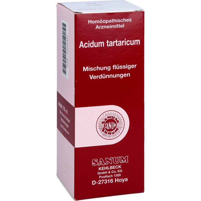 SANUM-KEHLBECK Acidum tartaricum Mischung, 100 ml Lösung