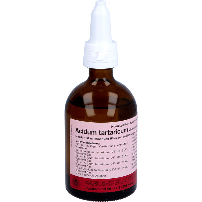 SANUM-KEHLBECK Acidum tartaricum Mischung, 100 ml Lösung
