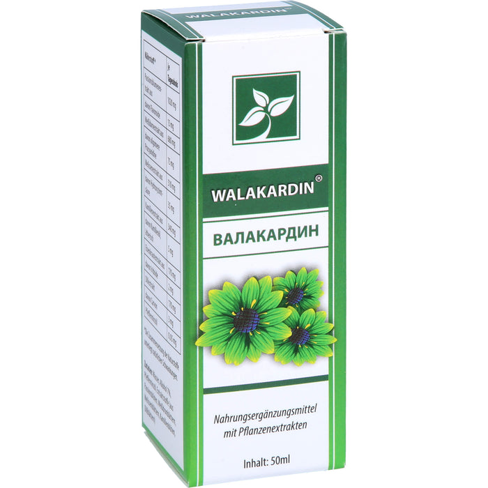 Walakardin Tropfen unterstützt das Herz-Kreislauf-System, 50 ml Lösung