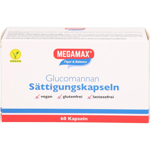 MEGAMAX Figur & Balance Glucomannan Sättigungskapseln, 60 St. Kapseln